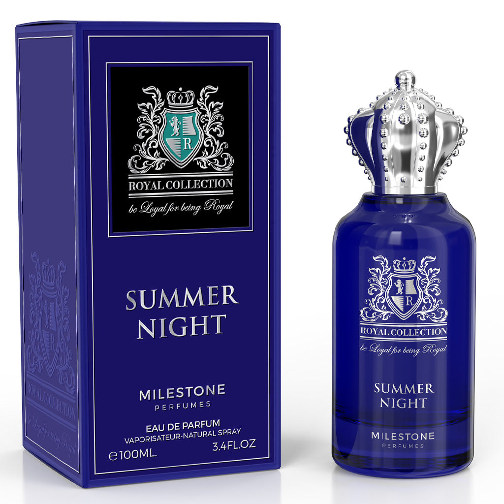 MILESTONE Royal Collection — Summer Night 100ml EDP: Luxury Lavender, Mandarin & Vanilla Unisex Fragrance