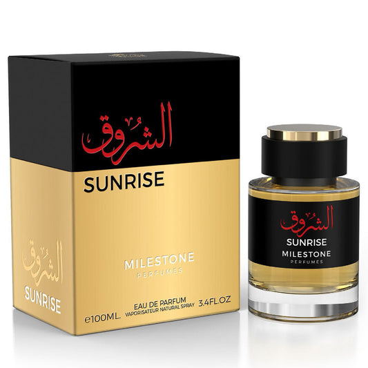 Milestone Sunrise — Unisex 100 ml Eau de Parfum: Turkish Rose & Oud Signature for Discerning Consumers