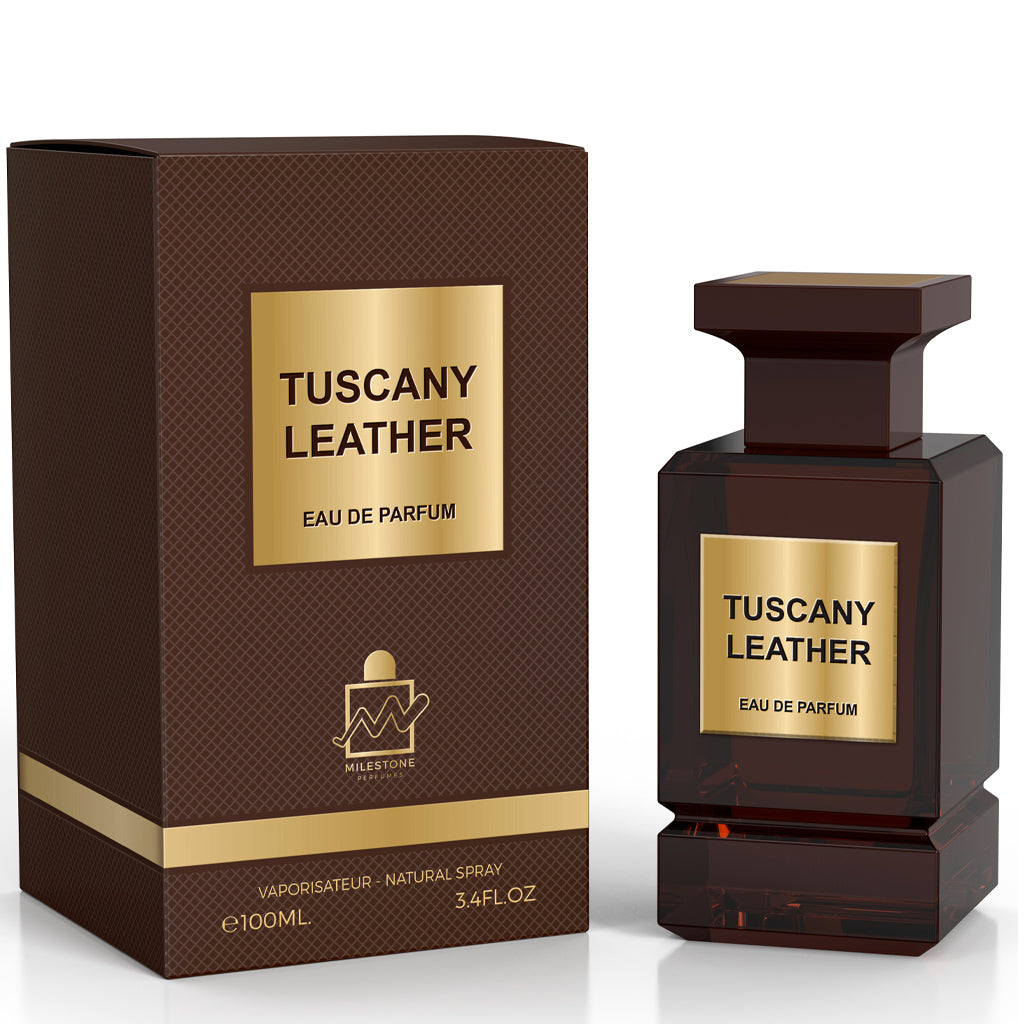 MILESTONE Tuscany Leather — Emper Unisex Eau de Parfum 100 ml | Premium Leather & Amber Blend