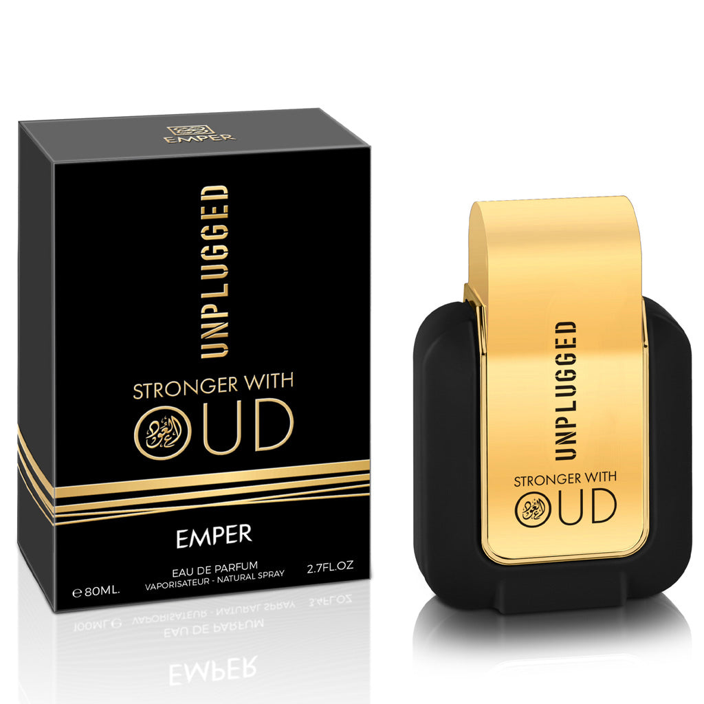 Unplugged Stronger with Oud — 80ml Unisex Eau de Parfum: Premium Agarwood with Vanilla & Tonka Bean | High-margin, Cross-merchandisable Retail SKU
