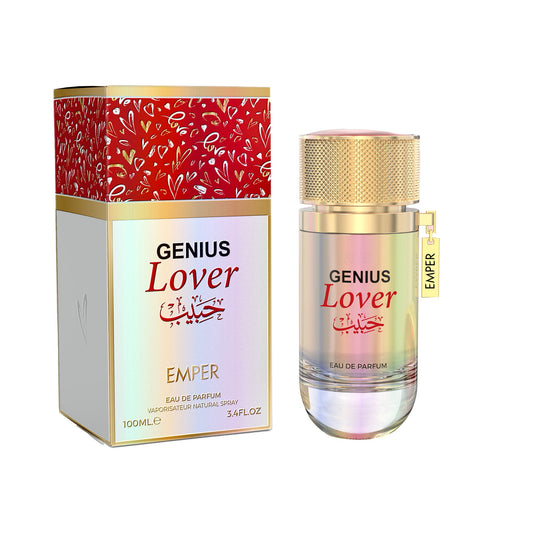 Genius Lover — 100ML Premium Eau de Parfum: Long-lasting Woody-Floral Fragrance with Luxury Gold Presentation — High-margin Retail Bestseller