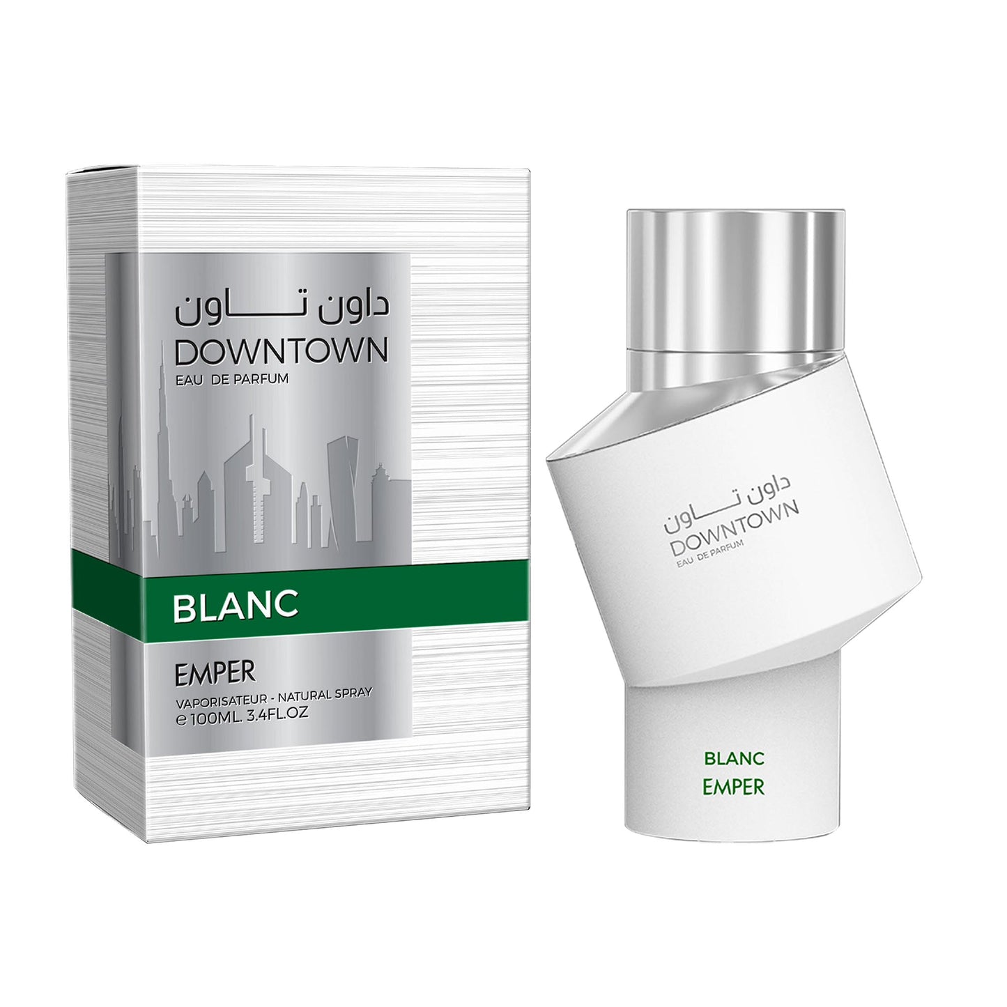 Emper Blanc Downtown — 100 ml Eau de Parfum | Modern Citrus-Spice with Leather & Cedar — Premium Retail & Corporate Offering