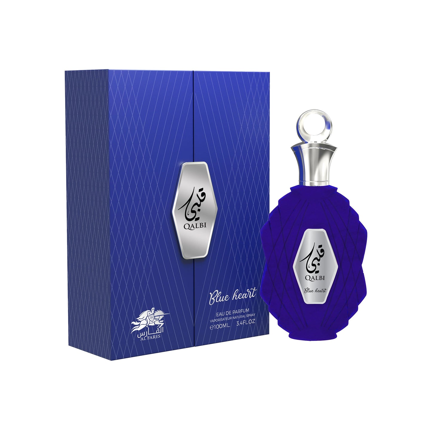 Qalbi Blue Heart 100ML — Elegant, Long-lasting Women's Eau de Parfum with Premium Shelf Appeal