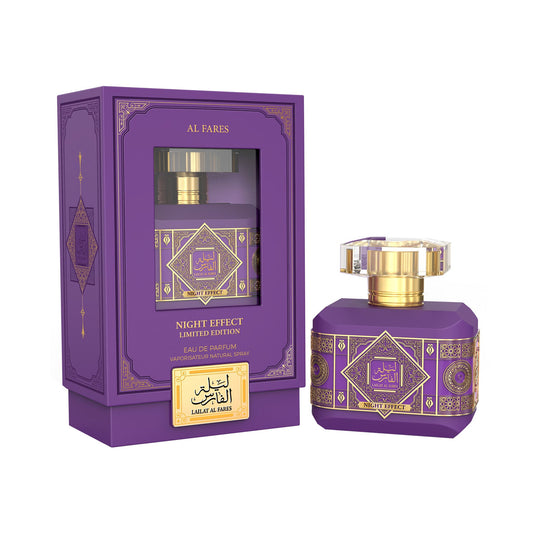 Oud Al Fares Night Effect — Limited-Edition 100ml Eau de Parfum: Bold Oud, Rum & Spice for Premium Nighttime Collections