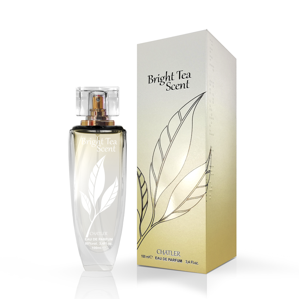 CHATLER Bright Tea 100ml Eau de Parfum — Premium Woody Floral Musk (White Tea) — high-margin Women's Fragrance for Retailers