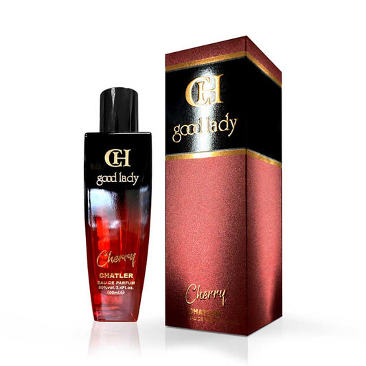 CH Good Lady Cherry 100ml Eau de Parfum — Retail-Ready Premium Floral Blend (Redcurrant, Lychee, Rose, Vetiver & Vanilla)
