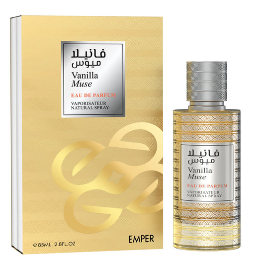 EMPER Vanilla Muse 85ml Eau de Parfum — Premium Unisex, Vanilla-Forward Fragrance for Retailers