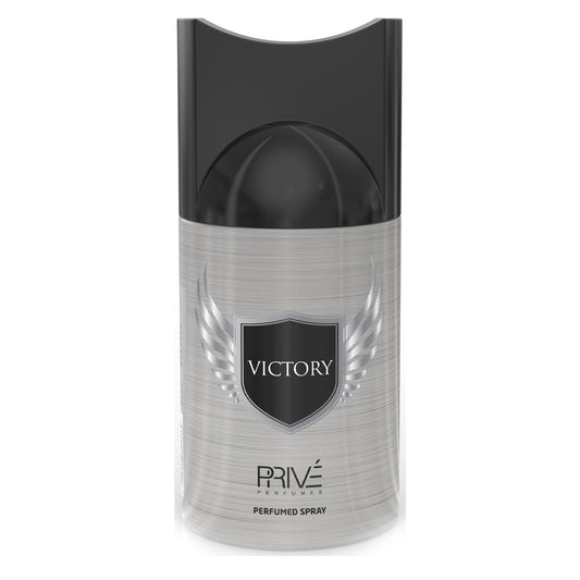 PRIVE Victory 250ml Perfume Deodorant — 6-Pack Wholesale for Retailers | Premium Citrus-Woody Fragrance & High-Margin Impulse Product