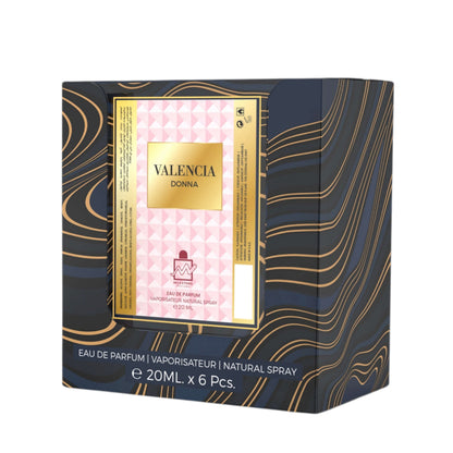 MILESTONE VALENCIA DONNA Eau De Parfum 5x 20ml Plus 1 Free Tester