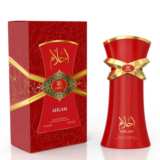 EMPER Ahlam Unisex Eau de Parfum 100ml — Bergamot & Bitter Almond; Peony & Ylang-ylang; Vanilla-coumarin — Retail-Ready, Upscale Appeal