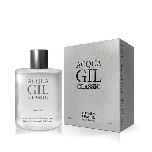 Chatler Acqua Gil Classic Men — 100 ml Eau de Parfum | Year-Round, Mid-Premium Fragrance with Broad Retail Appeal