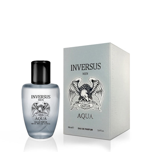 Inversus Aqua Men — 100 ml Eau de Parfum: Fresh Marine with Pink Pepper & Guaiac Wood — Premium Retail/Wholesale Offering