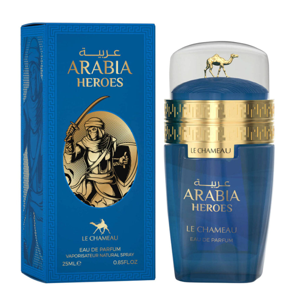 Le Chameau Arabia Heroes Eau de Parfum — 25 ml 3-Pack | Fresh Mint, Lemon with Tonka & Vanilla — Retail-Ready, high-margin Fragrance