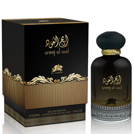 AL FARES Areej Al Oud — Unisex 100ml Eau de Parfum, Premium Woody-Spicy Oud, Long-Lasting Luxury