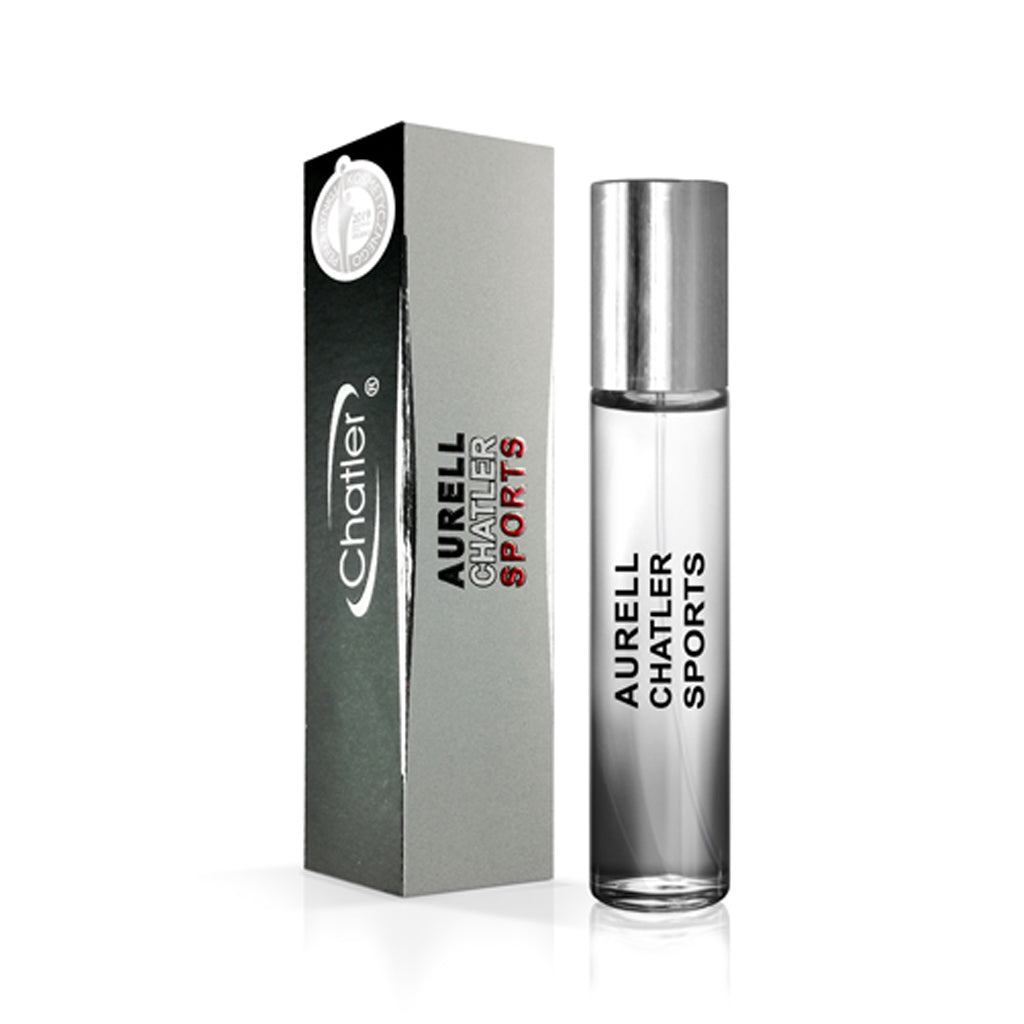 CHATLER Aurell Sport Men — Wholesale Pack 5×30ml Eau de Parfum with Complimentary Tester — High-Conversion, Margin-Friendly Men’s Fragrance