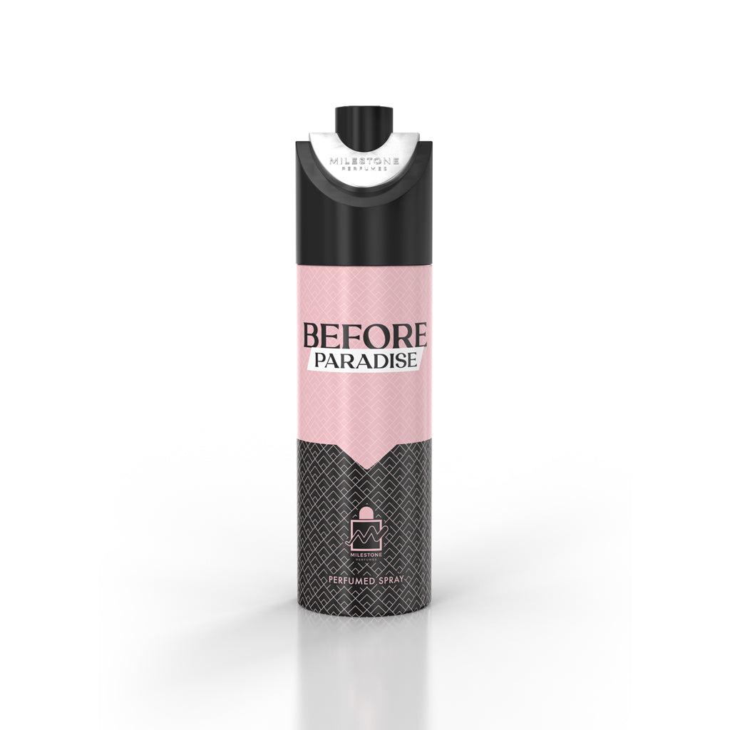 MILESTONE "Before Paradise" Pour Femme 200ml — 6?Pack Premium Long?Lasting Feminine Deodorant (Bergamot, Jasmine, Vanilla)