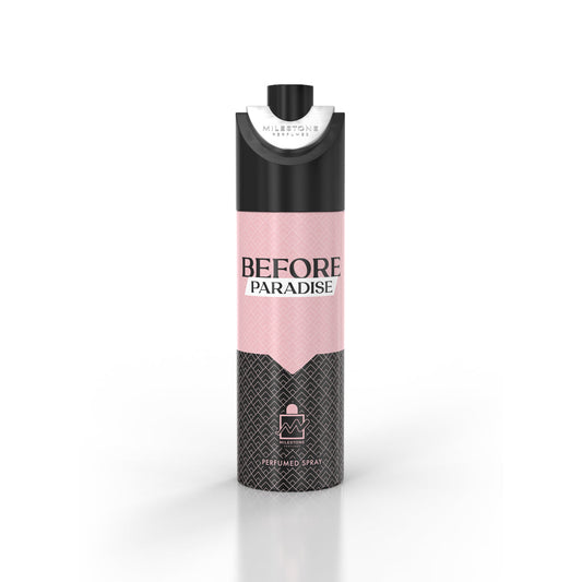 MILESTONE "Before Paradise" Pour Femme 200ml — 6?Pack Premium Long?Lasting Feminine Deodorant (Bergamot, Jasmine, Vanilla)