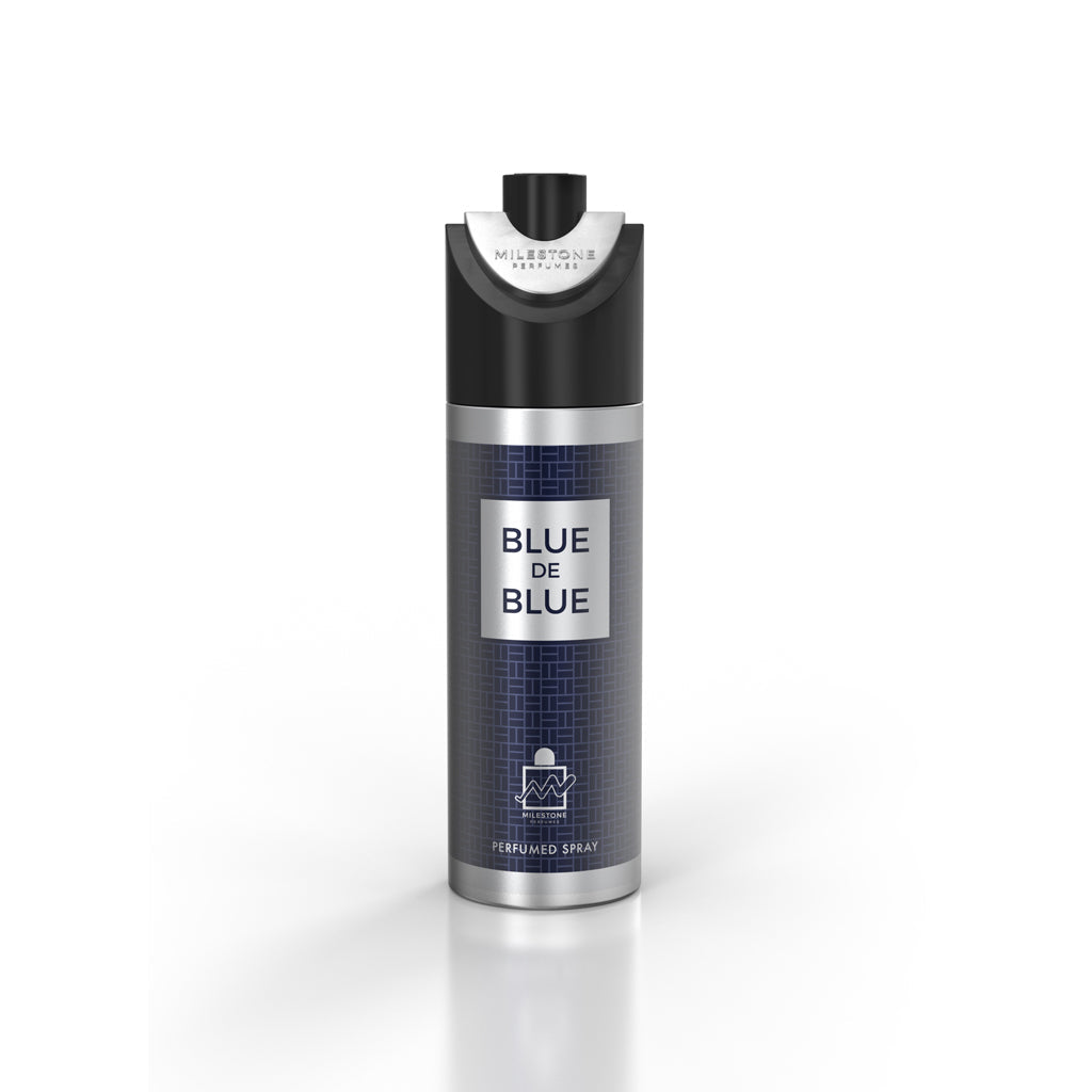 MILESTONE Blue de Blue (Pour Homme) 200ml — Retail-Ready 6-Pack Premium Men’s Deodorant for High-Margin Display