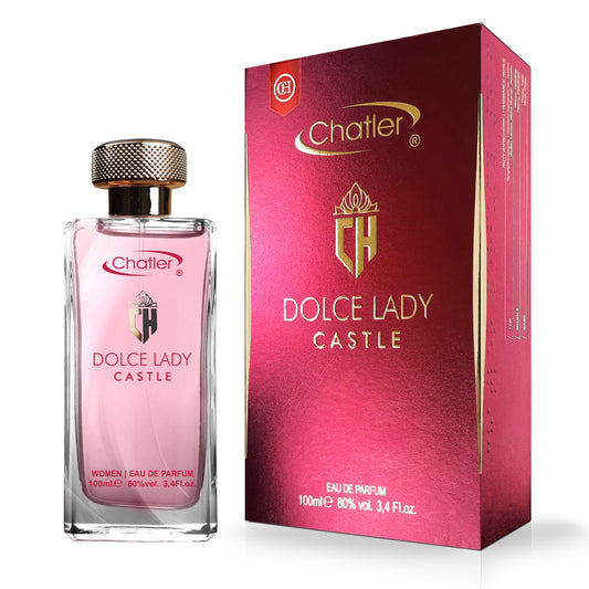 Chatler Dolce Lady Castle — 100ml Eau de Parfum: Sicilian Lemon & Cherry Accord with Cedarwood & Crystal Musk
