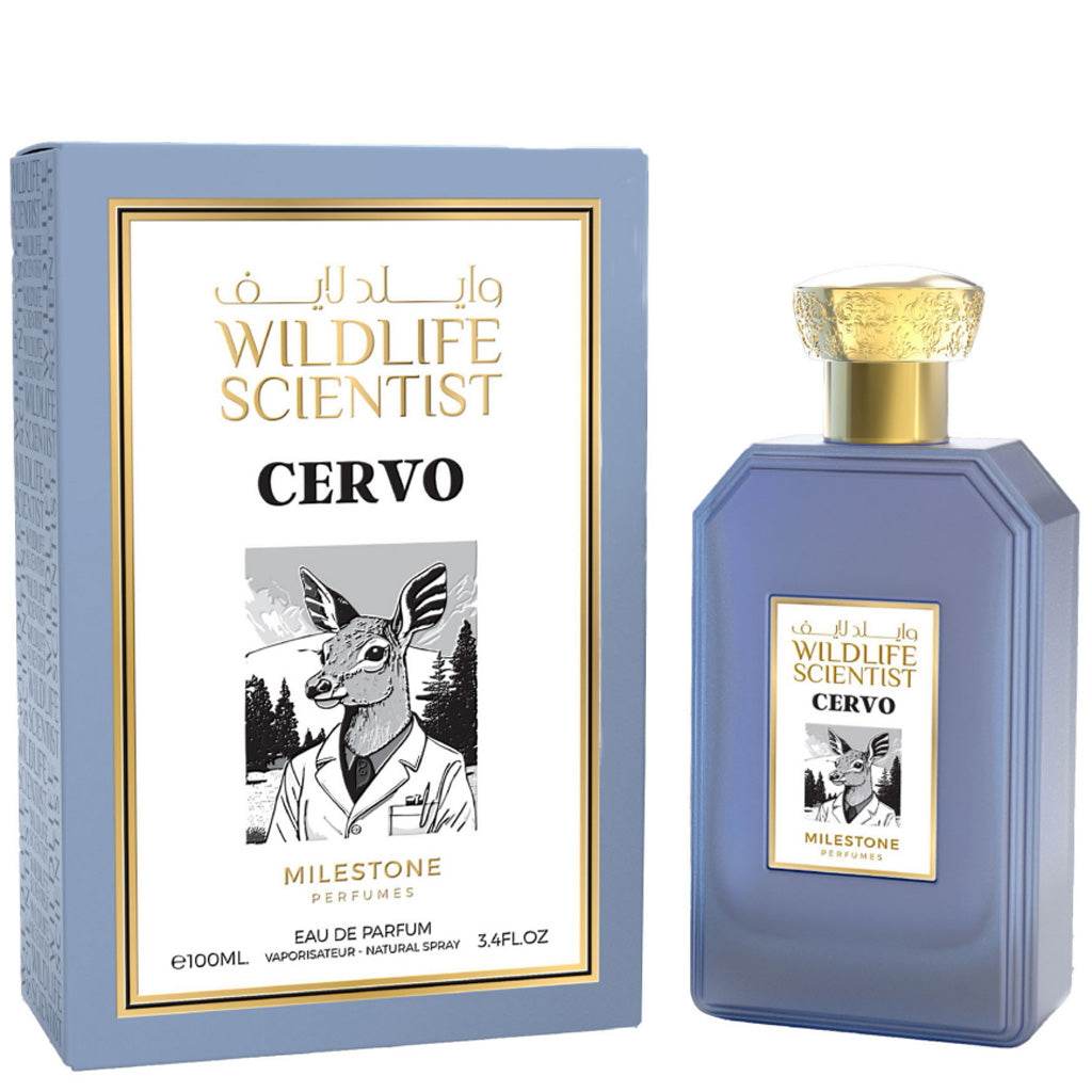 Milestone Wildlife Scientist — Cervo Eau de Parfum (100ml): Long-Lasting Unisex Fresh-Woody Fragrance for Retail & Corporate Gifting