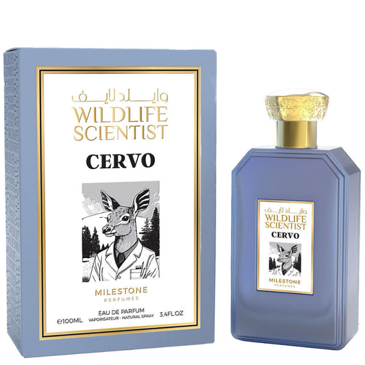 Milestone Wildlife Scientist — Cervo Eau de Parfum (100ml): Long-Lasting Unisex Fresh-Woody Fragrance for Retail & Corporate Gifting