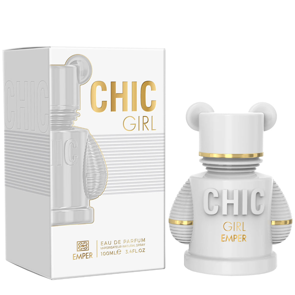 EMPER Chic Girl Eau de Parfum 100ml — Premium Unisex Citrus-Floral (Woody-Amber Base) for Upscale Boutiques