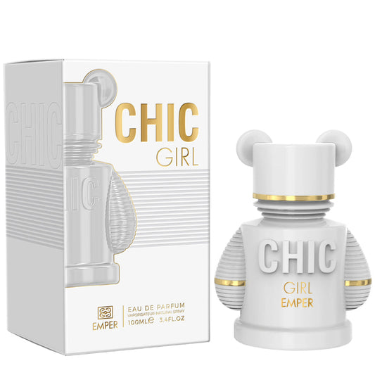 EMPER Chic Girl Eau de Parfum 100ml — Premium Unisex Citrus-Floral (Woody-Amber Base) for Upscale Boutiques