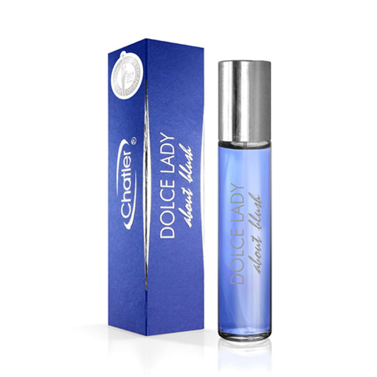 CHATLER Dolce Lady “About The Blush” Eau de Parfum — 5×30ml Wholesale Pack with Free Tester | Fruity-Floral Blend with Ambergris & Musk