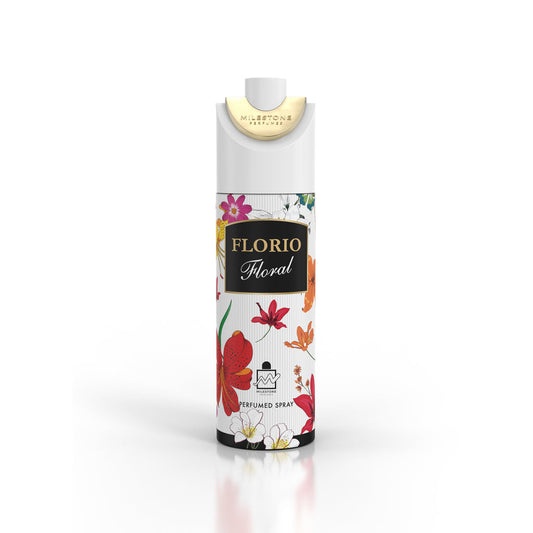 MILESTONE Florio Floral 200ml Aerosol Deodorant — 6-Pack Wholesale | Premium Floral-Almond Scent, Retail-Ready