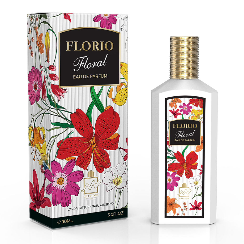 Milestone Florio Floral 90ml Eau de Parfum — Refined Floral Signature for Discerning Consumers