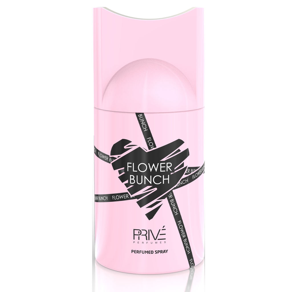 PRIVE Flower Bunch — 250ml Perfume Deodorant (6-pack) | Premium Floral Fragrance for Boutiques, Salons & Retail Chains