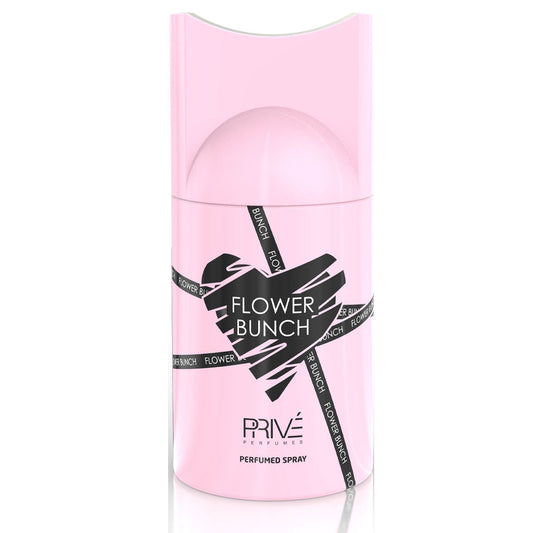 PRIVE Flower Bunch — 250ml Perfume Deodorant (6-pack) | Premium Floral Fragrance for Boutiques, Salons & Retail Chains
