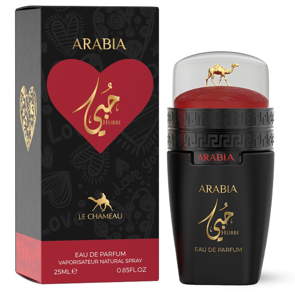 Le Chameau Arabia Hubbi 25 mL EDP — 3-Pack | Rich Cognac & Cinnamon with Vanilla-Praline Base — Retail-ready