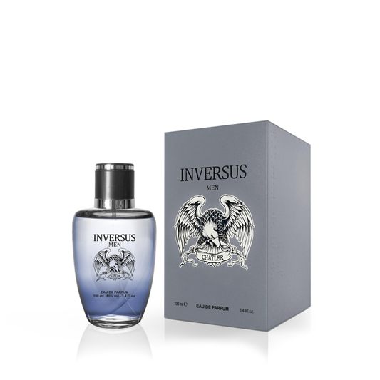 CHATLER Inversus Men Eau de Parfum 100ml — Premium Masculine Scent (Grapefruit, Laurel, Guaiac Wood & Ambergris) — High-margin Retail SKU for Upscale Boutiques