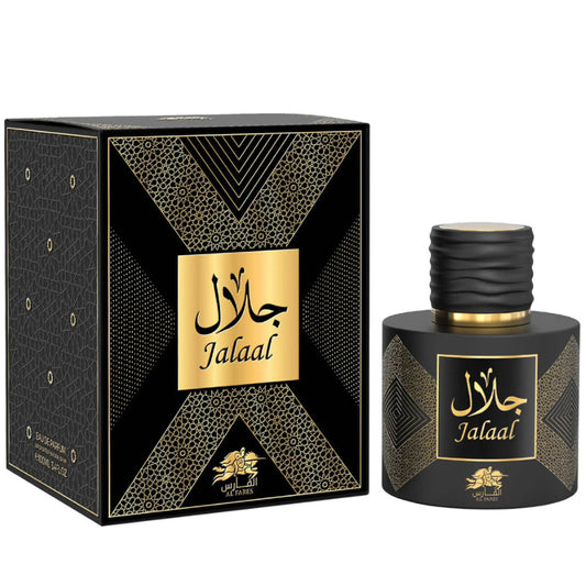AL FARES Jalaal Eau de Parfum 100ml — Premium Oud-Leather Signature Scent for Upscale Retail & Hospitality