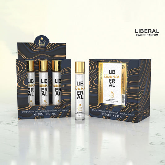 MILESTONE "Liberal" (Pour Femme) — 5×20ml Wholesale Pack + Complimentary Tester | Signature Lavender, Orange Blossom & Madagascar Vanilla