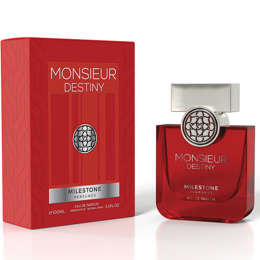 Milestone Monsieur Destiny 100ml EDP — Versatile, Sophisticated Men's Fragrance for Retail, Corporate Gifting & Hospitality