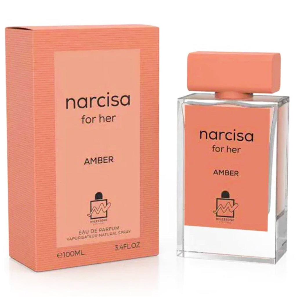 MILESTONE PERFUMES — Narcisa for Her Amber: Premium Oriental-Floral 100ml Eau de Parfum