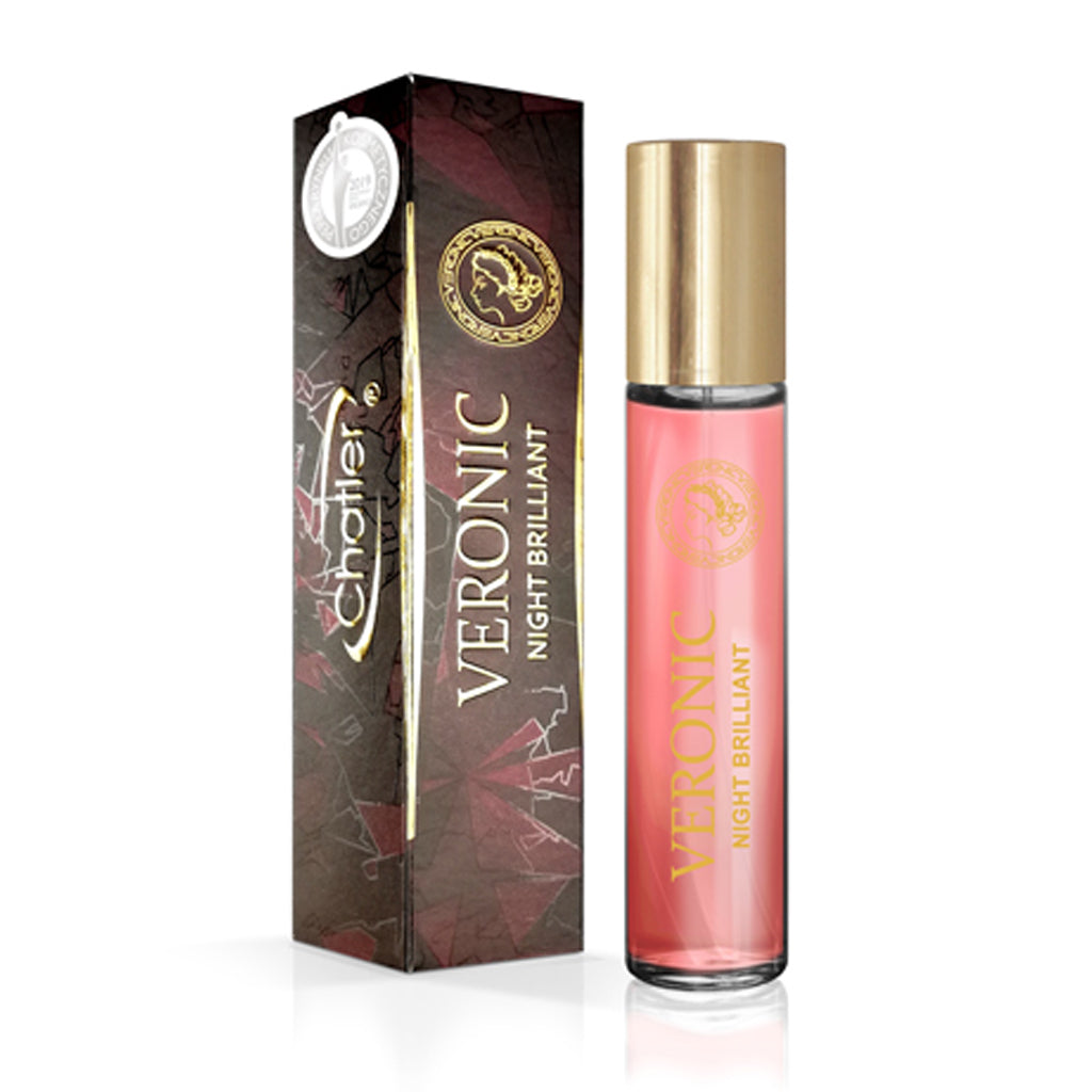 CHATLER Veronica Night Brilliant Woman — Retail Pack (5 x 30ml + 1 Free Tester) | Gardenia, Peony & Amber Premium Fragrance for Retail