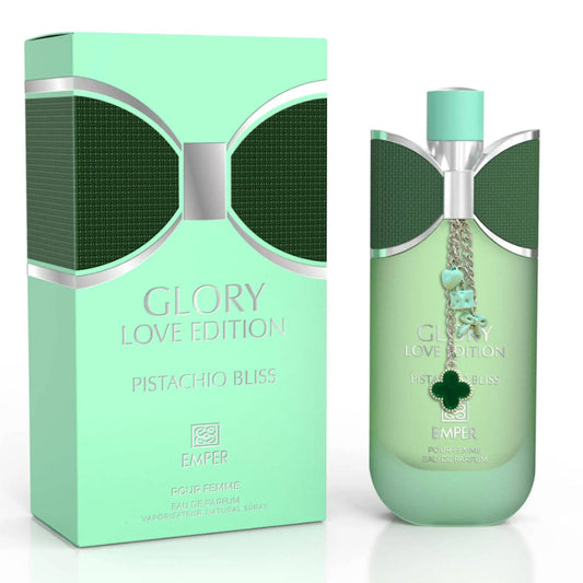 EMPER Glory Love Edition — Pistachio Bliss 100ml EDP: Retail-Ready Pistachio Gourmand for High-Margin Impulse & Gift Sales
