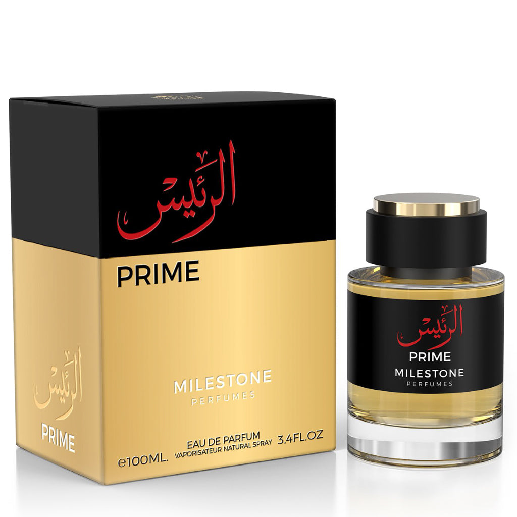 Milestone Prime — Premium 100ml Unisex Fragrance: Apple & Pink Pepper Top, Bulgarian & Turkish Rose Heart, Patchouli & Ambroxan Base