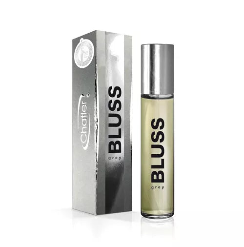 CHATLER Bluss Grey — Pack of 5 × 30ml Men’s Eau de Parfum (Includes Free Tester) — Premium woody-spicy Fragrance for Retail, Gifting & Promotions