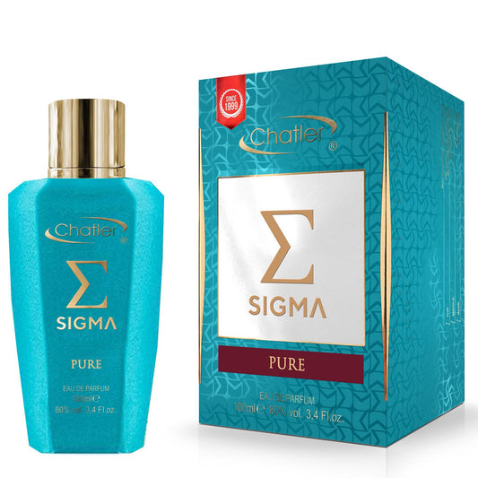 CHATLER Sigma Pure — 100ml Unisex Eau de Parfum | Fresh Citrus & Creamy Musk-Vanilla Finish for Retailers & Hospitality