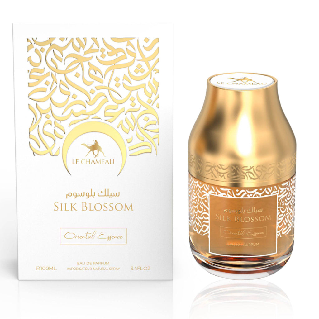 LE CHAMEAU Oriental Essence — Silk Blossom 100ml EDP: Signature Fruity-Vanilla Fragrance for Upscale Retail & Hospitality