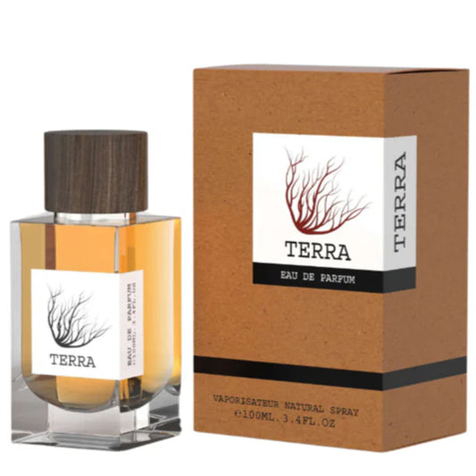 EMPER Terra 100ml — Premium Unisex Oriental-Woody Eau de Parfum with Raspberry Heart and Rich Amber-Musk Base