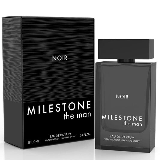Milestone The Man Noir (100 ml Eau de Parfum) — Sophisticated citrus-spice Masculine Signature for Upscale Retail, Gifting & Hospitality