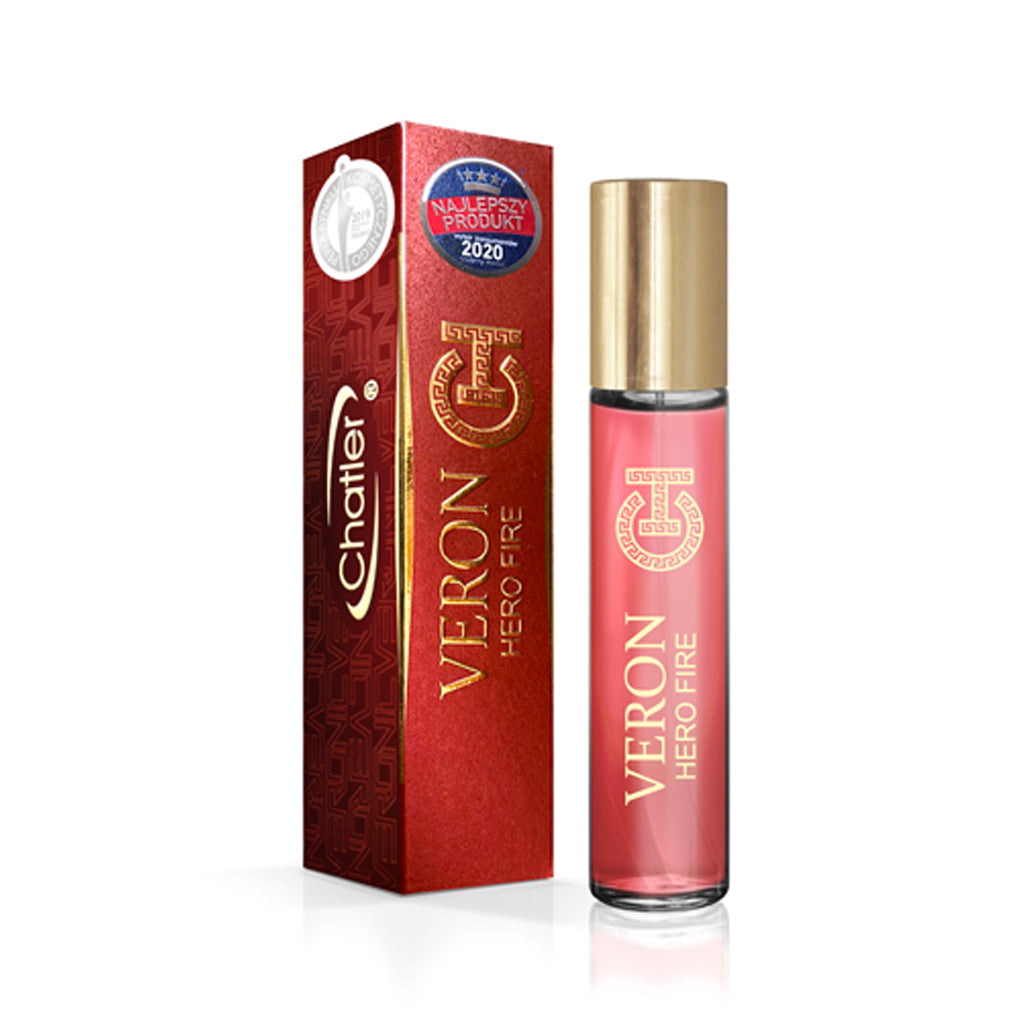 CHATLER Veron Hero Fire Eau De Parfum — 5×30ml Retail Set + Free Tester | Premium Citrus-Amber-Woody Fragrance for Retailers & Corporate Gifting