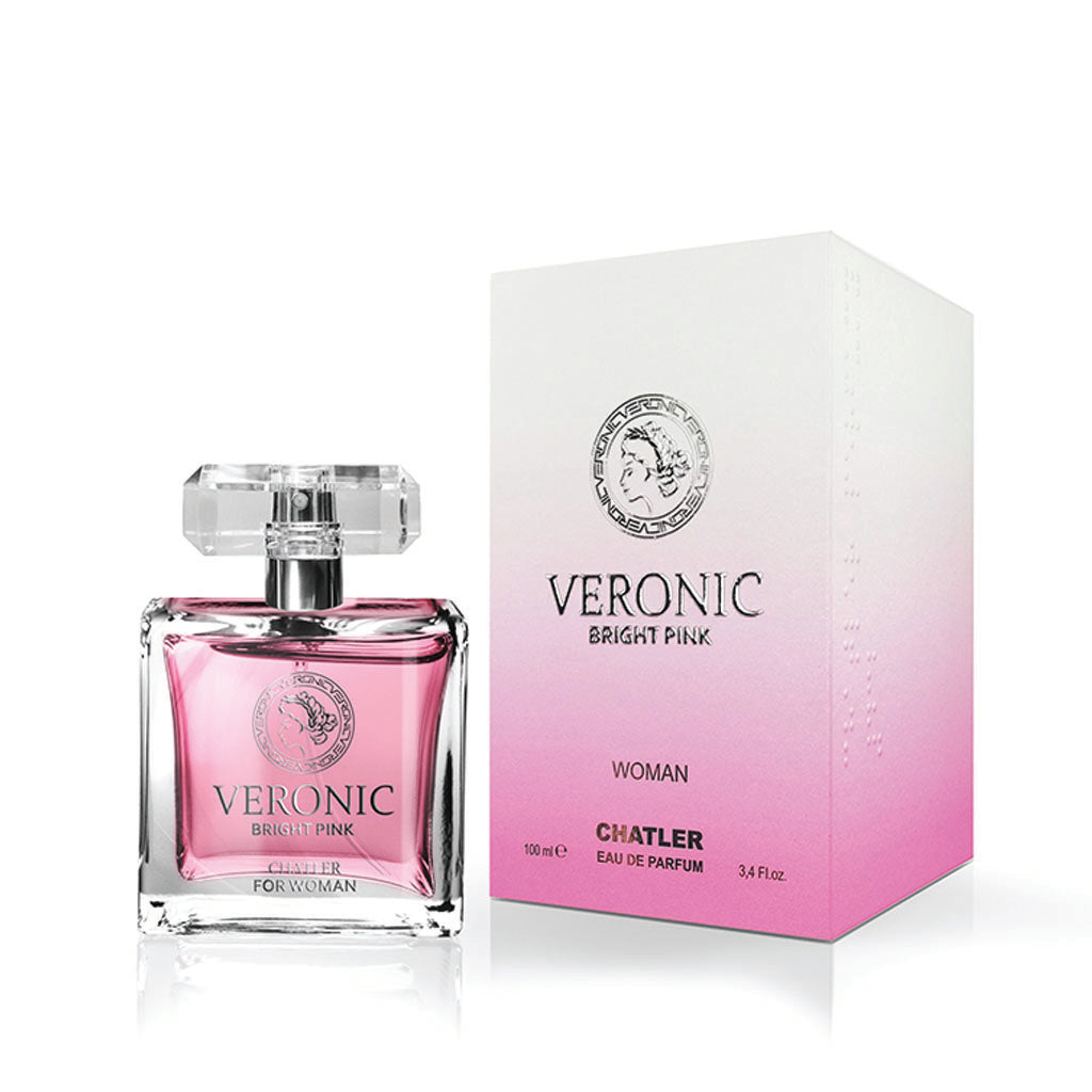 CHATLER Veronic Bright Pink Woman — 100 ml Eau de Parfum | Floral-Fruity-Musk Blend for Premium Retail & Corporate Gifting