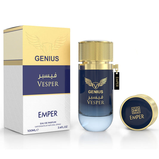 EMPER Genius Vesper Eau de Parfum 100ml — Premium Masculine Signature Fragrance for Luxury Retail and Corporate Gifting