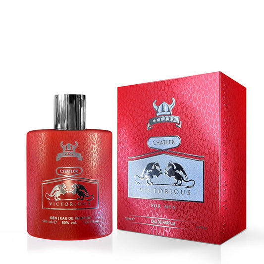 CHATLER Victorious Men Eau de Parfum 100ml — Woody-Aromatic Men's Fragrance (Pink Pepper, Bergamot, Vetiver) | Premium Retail & Wholesale Offer